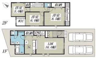 埼玉県さいたま市西区大字指扇【一戸建】の間取り