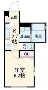 ドルチェ桜橋【2階】の間取り