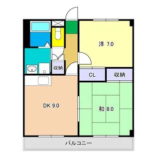斗南コーポ【3階】の間取り