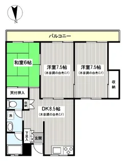 LAZ luminosa.yokohama【2階】の間取り