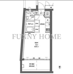 東京都目黒区五本木2【マンション】の間取り