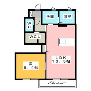 ルミエールノア【1階】の間取り