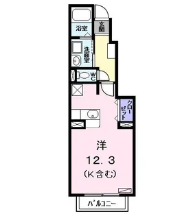 愛知県名古屋市港区当知2【アパート】の間取り