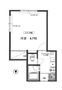 白善ハウス【2階】の間取り