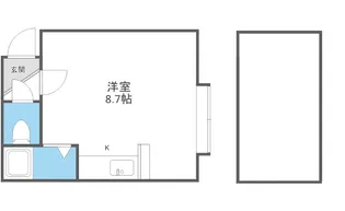 北海道札幌市西区八軒八条西2【アパート】の間取り