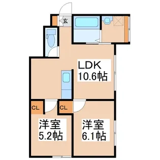 デイジー【1階】の間取り