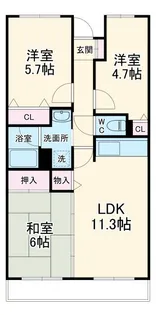 アバン・パルク横浜【9階】の間取り