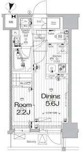 東京都中野区本町6【マンション】の間取り