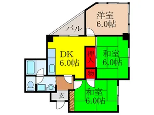 五月丘レジデンス【1階】の間取り