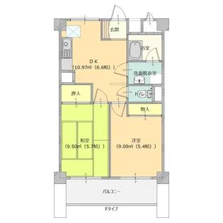 群馬県桐生市宮前町2【マンション】の間取り