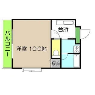 ミレニアム司【2階】の間取り