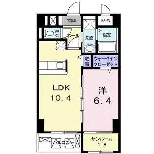 埼玉県狭山市広瀬2【マンション】の間取り