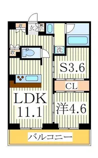 ART RESIDENCE IN KASHIWA-no-HA【4階】の間取り