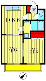 ソレアード21【3階】の間取り