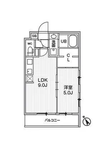 Alivis本八幡【2階】の間取り