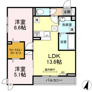 神奈川県横浜市港北区日吉5【アパート】の間取り