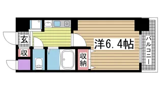 プレサンス神戸三宮【3階】の間取り