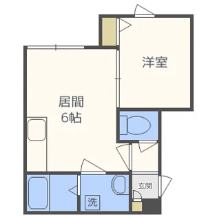琴似ハウス・蒼【3階】の間取り