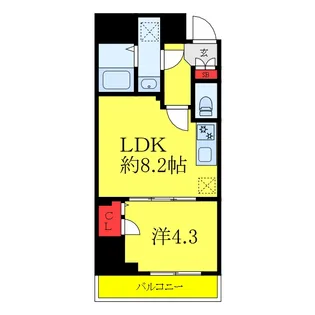 プライムブリス板橋本町【8階】の間取り