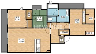 シャーメゾン フォルジュロン【3階】の間取り