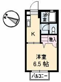 メゾン・クレール【1階】の間取り