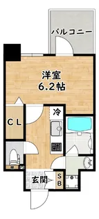 エレガントレジデンスyodogawa【6階】の間取り