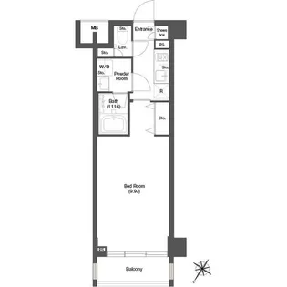 東京都目黒区下目黒2【マンション】の間取り
