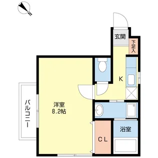 ウェールス【2階】の間取り