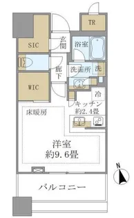 白金ザ・スカイ East【6階】の間取り