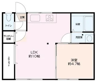 ホワイトウォールハウス【1階】の間取り