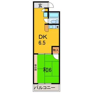 コーポ石井【5階】の間取り