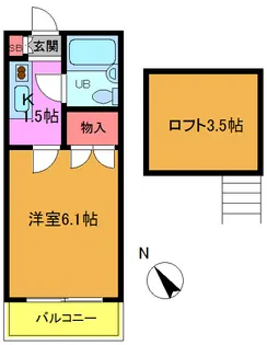 ノワール菅野【2階】の間取り