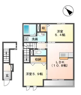 ガーデンスクエア【2階】の間取り