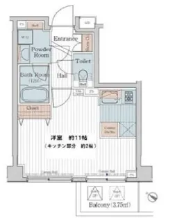 カスタリア三宿【2階】の間取り