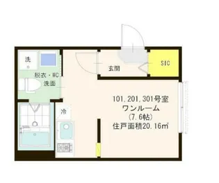 ハーモニーテラス青井VII【2階】の間取り