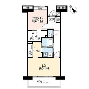 URコンフォール東鳩ヶ谷【5階】の間取り