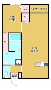 GROWTH GONGEN【1階】の間取り