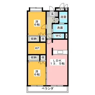セントモンチーク【5階】の間取り