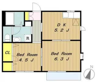 ドミール臼井【2階】の間取り