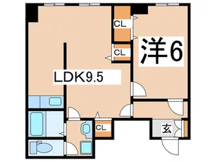 三浦マンション【1階】の間取り