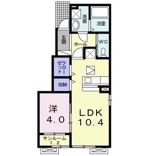 ラベンダ ハイツ【1階】の間取り
