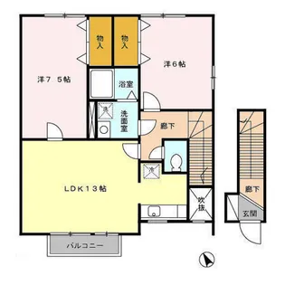 カーサ クイント C【2階】の間取り