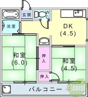 第二坂田ビル【2階】の間取り