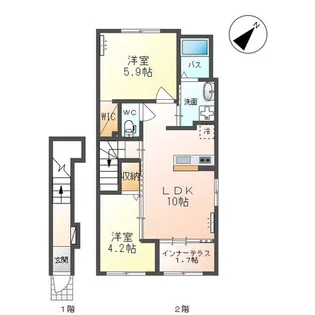 リュミエール【2階】の間取り