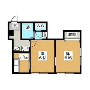 プレフェクチュール古川【2階】の間取り