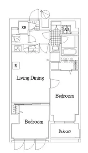 ザ・レジデンス・オブ・トーキョーKK06【3階】の間取り
