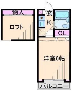 コーポアップル【2階】の間取り