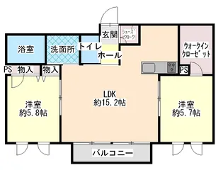 グローレII【2階】の間取り