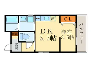 ToTHY丸太町【3階】の間取り
