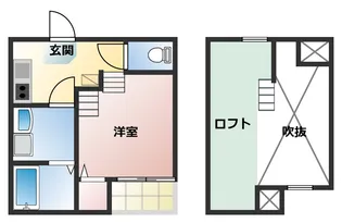 メゾンシュシュ【1階】の間取り